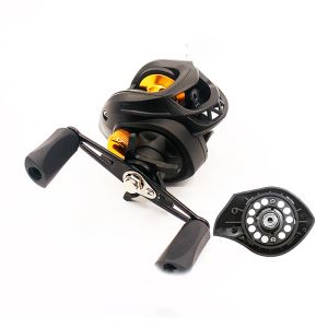 Bobina nova isca esquerda para a esquerda Casting rolo de pesca 8bb 7.2: 1 207g Drum Trolling Baitcasting Baitcasting Acessórios de pesca