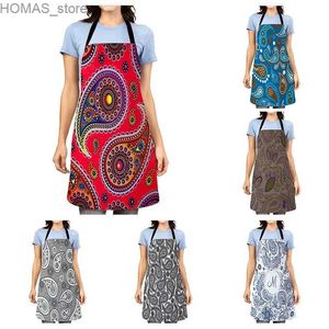 Aprons Aesthetic Women kitchen apron original Children Waterproof girl custom man waiter work apron oil proof mandala vintage Persia Y240401L9WU