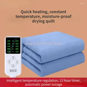 Blankets Heated Blanket Thermostat Electric Heating Pad Warmer Timable Thicker Mattress Heater For Double