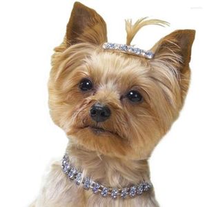 Dog Collars Rhinestone Collar Harness Small Necklace Crystal Bling Elastic Bands Pet Cat Accessories