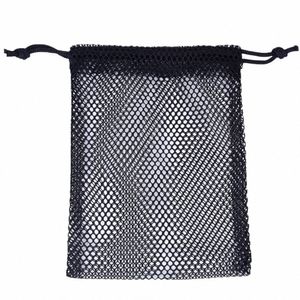 Mesh Sports Equipment Bag Durável Mesh Poupa de Armazenamento de Malhas Duracia Bolsa de Bolsa de Armazenamento para Bandas de Exercício Bandas de Resistência W8XR#