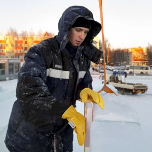 2023 Winter Work Gloves Full Fingers Waterproof Thermal Insulated Work Gloves Mens Winter Warm Work Gloves
