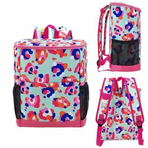 Grande Capacidade Isolado Cooler Mochilas Mulheres Fi Colorblock Impressão Isolado Mochila Homens Piquenique Saco Térmico À Prova D 'Água 75Ml #