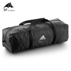 Väskor 3F UL Gear Storage Bag For Tent Camping Equipment Outdoor 210t Polyester 150D Oxford Fabric Large Capacity Travel Bag Handväska