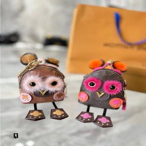 Brand Women Key Wallets Designer Dog Elephant Shell Coin Purses KeyChain Cute Owl Mini Backpack Ladies Zipper Card Bags Clutch Bag Tote Xiub