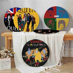 Cushion/Decorative Pillow Freddie Mercury Round Stool Pad Patio Home Kitchen Office Chair Seat Cushion Pads Sofa Seat 40x40cm Chair Cushions Y240401