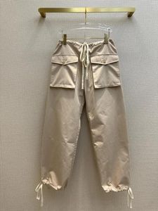 Damenhose, Frühling und Sommer, hohe Taille, lässige Overalls, Reis-Aprikosen-Farbsystem, kalt, langlebig, nicht wählbar