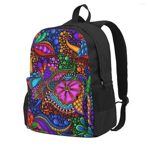 Storage Bags Backpack Bohemian Mandala National Style Casual Printed School Book Shoulder Travel Laptop Bag For Womens Mens