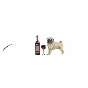 pug And Wine Funny Dog Cosmetic Bag Women Capacity Pet Puppy Lover Makeup Case Beauty Storage Toiletry Bags Dopp Kit Case Box 92Pw#