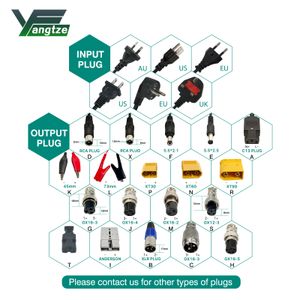 Yangtze 42V 10A Carregador de bateria de lítio 10 para 36V Polymer Scooter E-Bike e-tool de alta qualidade com fãs de refrigeração