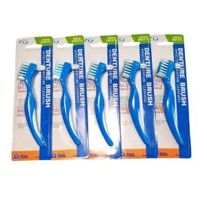 Heads YShape Denture Toothbrush 6 pcs ordinary bristle & 0.25mm hard bristle Dual for false teeth Brush Heads