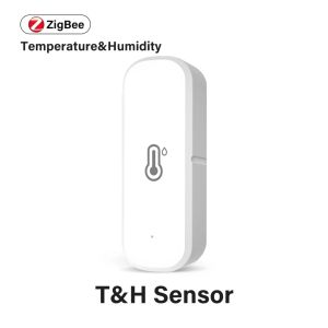 Zigbee Temperaturfuktighet Sensor Säkerhetslarm System inomhus termometer Hygrometer Sensor Arbetet med Alexa Google Smart Life