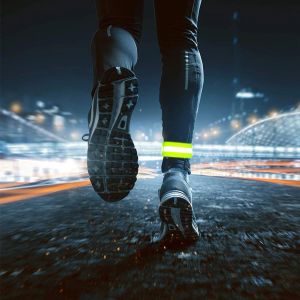 ARM Bandas de pernas no pulso Bandas de segurança ajustáveis ​​tiras refletidas de alta visibilidade refletor de segurança para caminhar noturno ciclismo de corrida