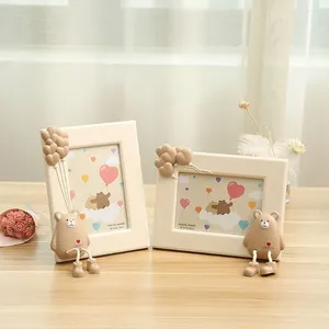 Quadros 1 pcs 7 polegadas de parede pendurada quadro de imagem criativo 3d baby po ornamento simples moda diy