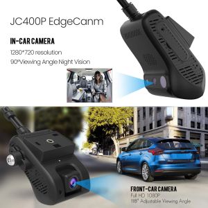 JIMI 4G Dash Cam JC400P con Live Stream HD 1080P Dual Camere integrate Hotspot WiFi integrato Supporto a più allarmi DVR Monitor DVR
