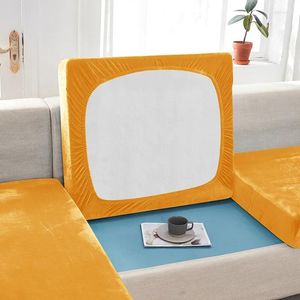 Chair Covers Elastic Sofa Cover For Living Room Velvet Soft Solid Color Cushion Furniture Protector Stretch Couch