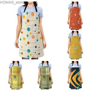 Aprons Aesthetic Women kitchen apron kids original Children Waterproof girl fashionable princess waiter work apron oil proof geometry Y2404019J4E