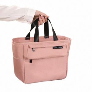 Isolierte Bento Lunchbox Thermotasche Große Kapazität Lebensmittel Reißverschluss Aufbewahrungsbeutel Ctainer für Frauen Kühler Reise Picknick Handtaschen r4uL #