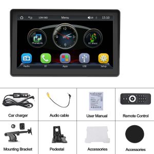 Podofo portátil CarPlay Car MP5 Player 7 '' Touch Screen Universal Car Multimedia Player com rádio BT FM Rádio Estéreo