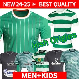 Celts 2023 2024 축구 유니폼 홈 어웨이 Kyogo Edouard Turnbull Ajeti Christie Jota Griffiths Forrest 남자 키트 유니폼 축구 셔츠