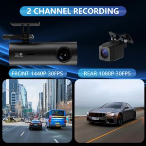 2k車のカメラ用ダッシュカムwifi mini dvr para coche dashcam 24hパーキングモニターフロントとリアのデュアルDVRSオートビデオ登録者