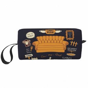 custom Friends Travel Cosmetic Bag for Women Classic TV Show Toiletry Makeup Organizer Lady Beauty Storage Dopp Kit L9PB#