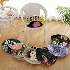 Almofada/travesseiro decorativo cantor pop americano Mitski Modern Style Cushion Office Dining Dining Pad Pap Sponge Sofá tape