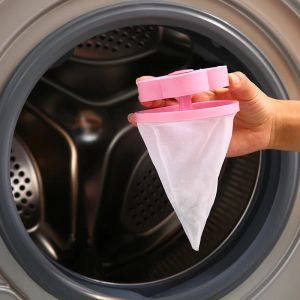 Floating Lint Filter Mesh Bag Floating Washing Machine Filter Net Reusable Flower Shaped Pet Hair Remover Catcher Laundry Tools