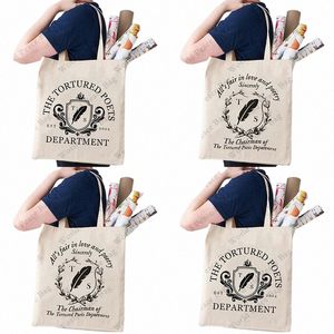 1pc The Tortured Poets Department, Swiftie Gift patternTote Bag Canvas Shoulder Bag, Women's Reusable Shop Bag x3VS #