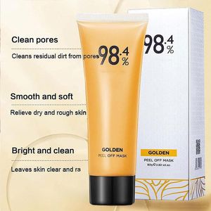 80g Altın Peel Mask Siyah Kırığı Temizler Gözenekler Sıkıdır Yüz Maskesi Derinden Burun Gözenekleri Kız temizlikleri sıkılaştırır ve Gözenekleri Rafine