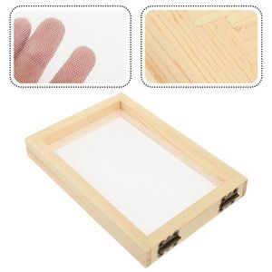 フレーム3 PCS Paper Frame Mesh for DIY Small Making Screen Craft Tools教育木製