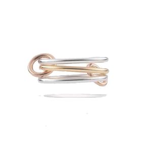 Anéis Spinelli Kilcollin Marca Designer Novo em Joias Finas Sterling Sier Raneth Stack Ring