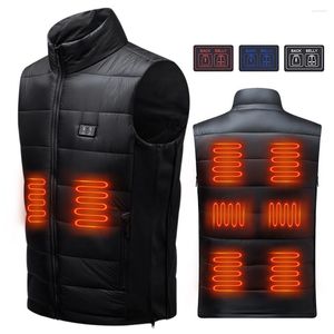 Blankets Unisex Electric Heated Vest 3 Temperature Mode 9 Areas Heating Gilet Dual Control For Outdoor Camping Hiking Blanket