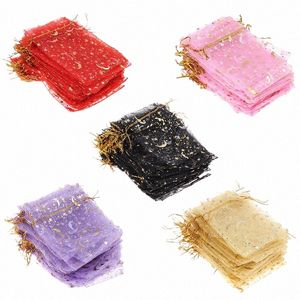 50pcs 10x12cm Drawstring Organza Bags Jewelry Packaging Bags Candy Wedding Bags Gifts Pouches Wholesale 04Kc#