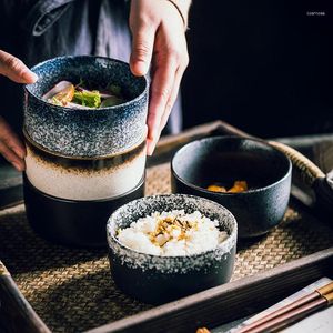 الأوعية الإبداعية اليابانية الأرز الوعاء البسيط مطعم صغير من السيراميك الحساء المنزل التوابل الإفطار