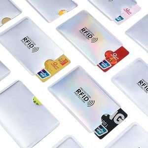 Yeni 5-10 PCS Alüminyum Anti RFID Kart Tutucu NFC Engelleme Okuyucu Kilit Kimliği Banka Kart Tutucu Kılıfı Koruma Metal Kredi Kartı Kılıfı H3RK#