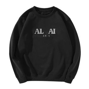 Designer långärmad hoodie almain brev tryck rund nacke hoodie lösa modesängare tröja toppkvalitet street toppkläder