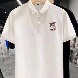 Europeo Internet Celebrity Nicchia T-shirt da uomo di lusso leggero stampato di fascia alta Polo a maniche corte da uomo Marchio di tendenza Ruffian Abbigliamento bello da uomo