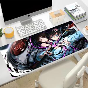 Jujutsu Kaisen Gaming Mouse Pad Office Mouse Mouse Mouse Mats аксессуары геймер компьютер клавиатура ковров Gojou Satoru Mousepad Desk Mat