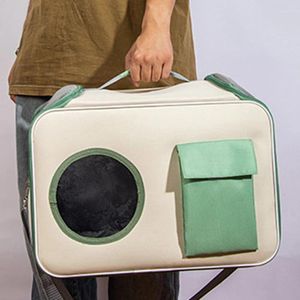 Trasportini per gatti Borsa a tracolla per trasportino di moda Tela portatile traspirante Zaino per auto leggero Borsa per spazio extra Borsa per animali domestici