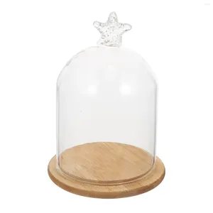 Vases Glass Cover Dust-proof Dessert Dustproof Cake Display Wedding Eternal Flower Desktop Adornment Decor Home The Bell Jar