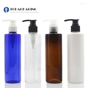 Storage Bottles 30PCS 250ML Spiral Lotion Pump Bottle PET Plastic Cosmetic Container Empty Shampoo Refillable Sample Makeup Essence Oil