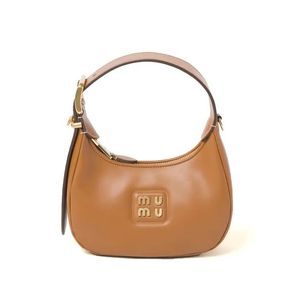 Luxury Miui Genuine Leather Hobo Underarm Pochette Shell Bag Top Handle Women Man Shoulder Designer Tote Bag Fashion Cleo Crossbody Clu Baqg