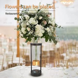 Lâmpadas de mesa Lanterna de flores Lâmpada recarregável Touch criativo LED EL BAR CAFELA LAMPADA DA TAVOLO CEROHS Decorativa Decorativa