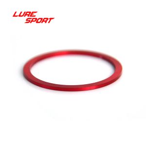 Rods LureSport 10pcs wind Check Aluminum Trim Ring H 1mm Fishing Rod Building Component Repair Fishing rod DIY Accessory