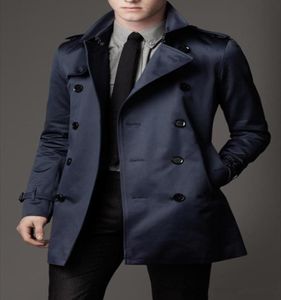 2019 Nya modemän långa vinterrockar Slim Fit Men Casual Trench Coat Mens Double Breasted Trench Coat UK Style Outwear7548926