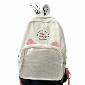 japanese Kawaii Itabag For 20cm Doll School Bags For College Student Backpack Women Cat Ears Lovely Backpacks Mochilas Mujeres l5UB#