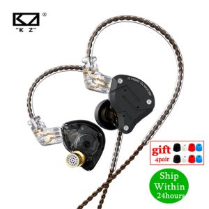 Hörlurar KZ ZS10 PRO 1DD+4BA HIFI Metal Headset Hybrid i Ear Parphone Sport Noise Refiling Headset AS10 ZSN Pro CA16 ZSX C12 V90 VX T4