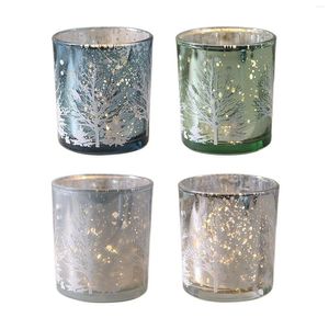 Candle Holders Glass Candlestick Cup Holder Dekoracyjne światło herbaty wotywne