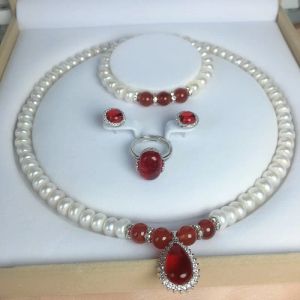 Set 2020 Collana di moda Gioielli perlati Set di gioielli sterlosi per perle d'acqua dolce per le donne donne regalo